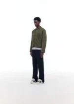 SUEDE CAFE RACER JACKET KHAKI - Image 2