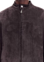 SUEDE DECAL RACER JACKET BROWN - Image 3