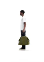 SUEDE MILITARY DUFFLE KHAKI - Image 2