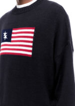 TWO STAR FLAG KNIT SWEATER NAVY - Image 2