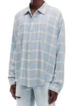WESTERN CHECK SHIRT BABY BLUE - Image 3