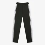 WIDE STRIPE TRACKPANTS BLACK