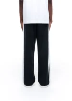WIDE STRIPE TRACKPANTS BLACK - Image 3