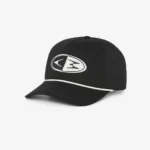 CADDIE CAP BLACK WHITE