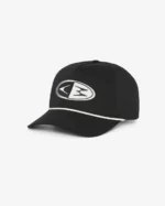 CADDIE CAP BLACK WHITE