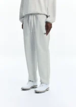 CB CREST SWEATPANTS GREY MARL - Image 4