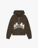 Cole Buxton 4 Star Zipped Tracksuit Brown - Image 2