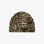 LEOPARD KNIT BEANIE LEOPARD