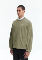 PIPED WINDBREAKER SWEATSHIRT BEIGE - Image 3
