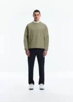 PIPED WINDBREAKER SWEATSHIRT BEIGE - Image 2