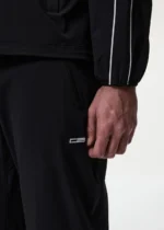 PIPED WINDBREAKER SWEATSHIRT BLACK - Image 2