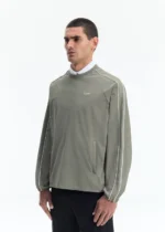 PIPED WINDBREAKER SWEATSHIRT GREY - Image 4