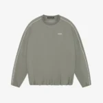 PIPED WINDBREAKER SWEATSHIRT GREY