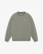 PIPED WINDBREAKER SWEATSHIRT GREY