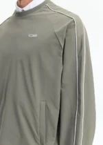 PIPED WINDBREAKER SWEATSHIRT GREY - Image 2