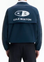 PIPED WINDBREAKER SWEATSHIRT NAVY - Image 3