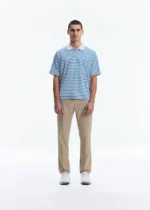 PLAYERS POLO WHITE/BLUE/GREEN - Image 2