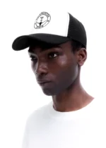 TWO STAR STATE TRUCKER CAP BLACK - Image 2