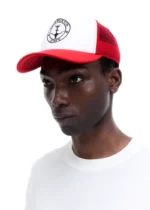 TWO STAR STATE TRUCKER CAP RED - Image 3